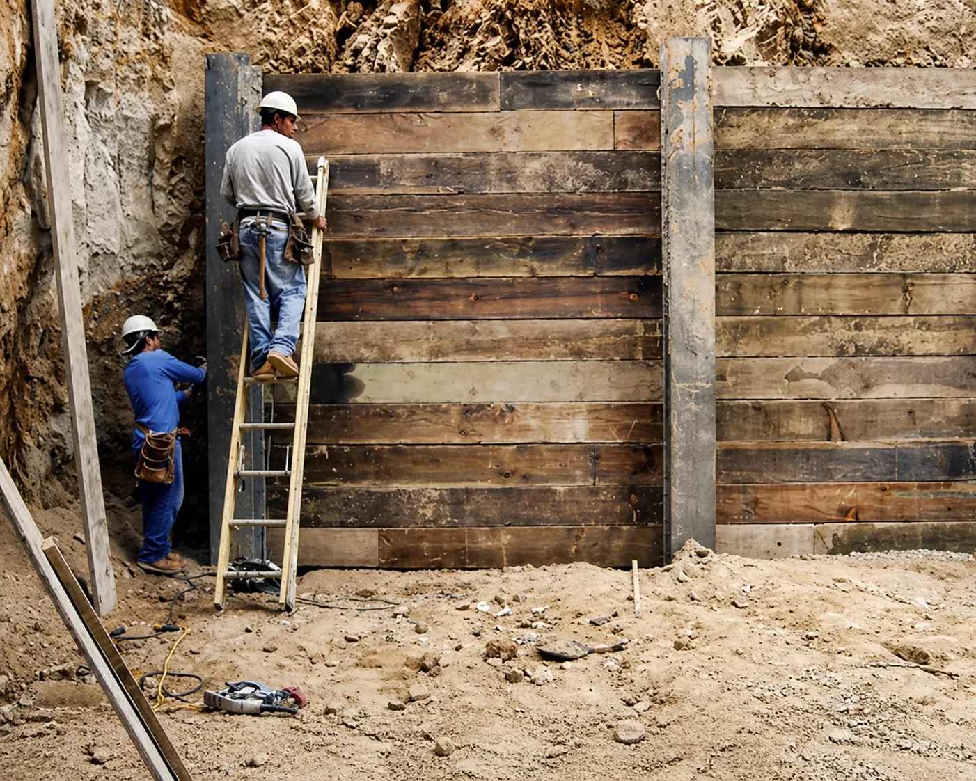 Shoring installation and removal